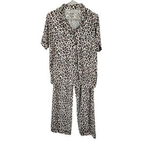 Flora Leopard Print Pajama Set Medium